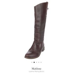 NWOT Wide Calf Leather Riding Boots BEAUTIFUL condition by Matisse